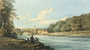 ニューウォーク、ヨーク、1798年頃（紙に鉛筆と水彩） 作： Thomas Girtin