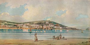 アップルドア、ノースデボン、インストウサンズ、1798年、1919年からのビュー 作： Thomas Girtin