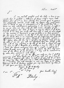 詩集の編纂に関するトーマスグレイからの手紙、c1753、1840 作： Thomas Gray
