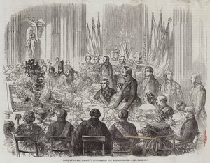 邸宅での陛下の大臣への宴会 作： Thomas Harrington Wilson