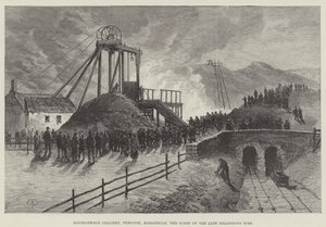 モーリスウッドの炭鉱、ペニクイック、ミッドロジアン、後期の大惨事の現場 作： Thomas Harrington Wilson