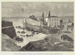 ストーム後期、アイルランド、ヨールのストランドの護岸の違反 作： Thomas Harrington Wilson