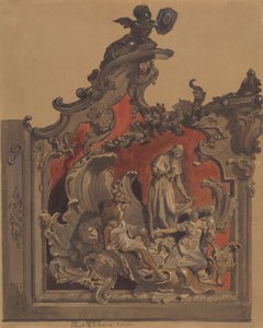 Escola de St. Rocco, Veneza, Estudo de Decoração Curva 作： Thomas Hartley Cromek