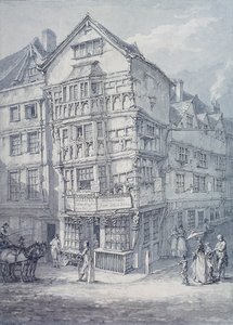 チャンスリー レーン、ロンドン、1814 年 作： Thomas Hearne