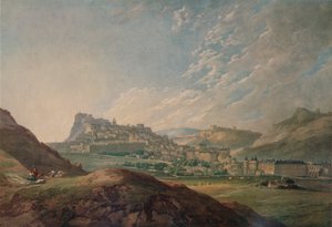 アーサーズシートからのエディンバラ、1778年、1935年 作： Thomas Hearne
