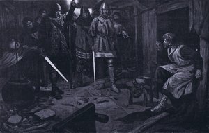 ウィリアム・ウォレスの捕獲 AD1305年（リトグラフ）
