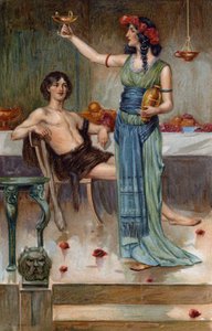 テーセウスは彼女の美しい顔を見上げた。