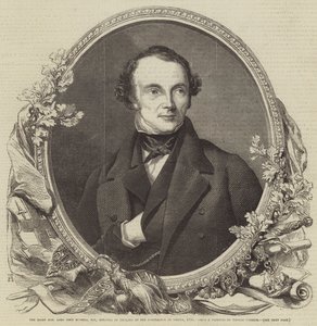 右の名誉あるジョンラッセル国会議員、1855年のウィーン会議でのイギリスの大臣 作： Thomas Heathfield Carrick