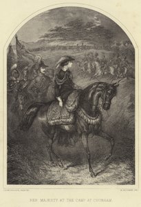 チョバムのキャンプでビクトリア女王陛下 作： Thomas Henry Nicholson