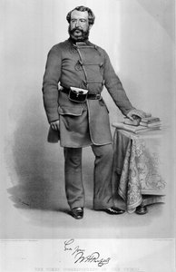 WHラッセル（1820-1907）の肖像クリミアのタイムズ特派員、1855年に出版された彼のサインの模写