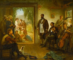 The Musicale、理髪店、トレントンフォールズ、ニューヨーク、1866