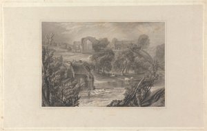 バーナード城近くのエッグルストーン修道院 作： Thomas Higham