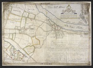 追加。 34790 ランベスのフェイク ホール [現在のヴォクソール] 邸宅の平面図。 サリー