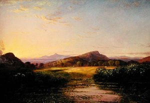 風景スケッチ、1860〜70年頃（キャンバスに油彩） 作： Thomas Hiram Hotchkiss