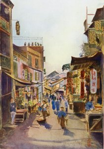 A Street in Macao（カラーリトグラフ
