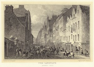 The Canongate, looking west (e.g. engraving) 作： Thomas Hosmer (after) Shepherd