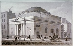 アルビオン・チャペル、ロンドン、1827年頃                                               