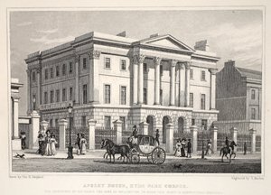 Apsley House、Hyde Park Corner、from &39;London and it&39;s Environs in the 19th Century&39; pub。 Jones und Co.、1827-1829 作： Thomas Hosmer Shepherd