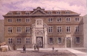 ブラックウェルホール、1820年頃（水彩画）