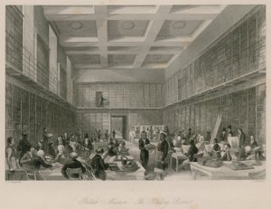 大英博物館、読書室 作： Thomas Hosmer Shepherd