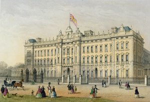 Bachelier、パブによって刻まれたバッキンガム宮殿。 1854 作： Thomas Hosmer Shepherd