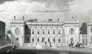 バーリントン家、芸術の王立アカデミー、ピカデリー、ロンドン、c.1829-31 作： Thomas Hosmer Shepherd