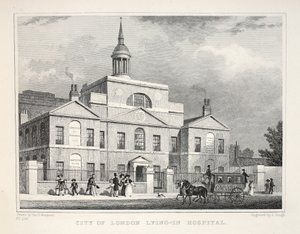 &39;ロンドンと19世紀の環境&39;パブの病院にあるロンドン市にある。 Jones und Co.、1827-1829 作： Thomas Hosmer Shepherd