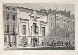 エジプトホール、ピカデリー、「ロンドンと19世紀の環境」パブから。 Jones und Co.、1827-1829 作： Thomas Hosmer Shepherd