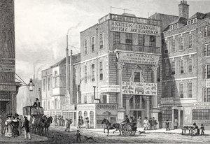エクセターチェンジ、ストランド、「ロンドンと19世紀の環境」パブから。 Jones und Co.、1827-1829 作： Thomas Hosmer Shepherd