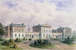 フィーバー病院、リバプールロード、1849 作： Thomas Hosmer Shepherd