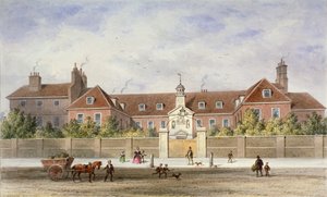 グレイコート病院、Tothill Fields、ウェストミンスター、ロンドン、c1840 作： Thomas Hosmer Shepherd