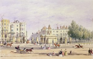 グロブナーゲートと新しいロッジ、1851年