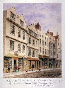 ロンドン、ウェストミンスター、ホーリーウェルストリート、c1853 作： Thomas Hosmer Shepherd