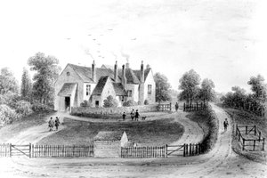 市長の宴会場、オックスフォードロード、1840年頃（デッサン） 作： Thomas Hosmer Shepherd