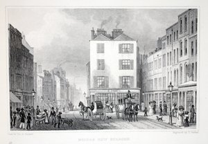 ミドルロウ、ホルボーン、「ロンドンと19世紀の環境」パブから。 Jones und Co.、1827-1829 作： Thomas Hosmer Shepherd