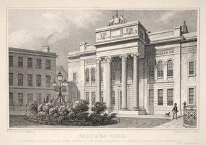 ソルターズホール、「ロンドンと19世紀の環境」パブから。 Jones und Co.、1827-1829 作： Thomas Hosmer Shepherd