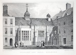 Staples &39;Inn、Holborn、from&39; London and it&39;s Environs in the 19teen Century &39;pub。 Jones und Co.、1827-1829