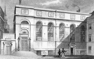 W.ワトキンスによって彫刻された文房具ホール、文房具ホールコート、1830 作： Thomas Hosmer Shepherd