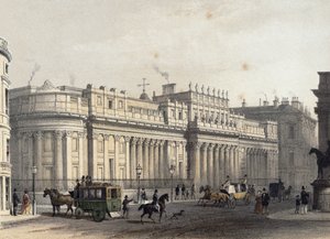 イングランド銀行、ルイジュールアルノー（1814-68）によって刻まれた、パブ。 E. Gambart und Co.（リトグラフ）による1854