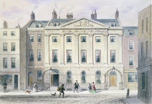 1851年のスキナーズホールのイーストフロント 作： Thomas Hosmer Shepherd