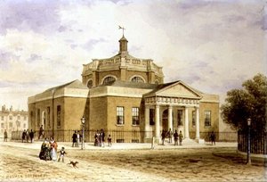 The Guildhall, Westminster （水彩・紙 作： Thomas Hosmer Shepherd