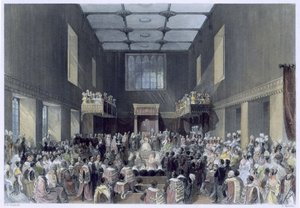 ヘンリーメルヴィル（fl.1826-41）、1840年頃に刻まれた貴族院、国会議事堂開会
