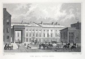 「ロンドンとその周辺19世紀の環境」パブのモンタワーヒル。 Jones und Co.、1827-1829 作： Thomas Hosmer Shepherd
