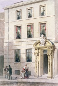 ペインターステイナーズホールの新しい最前線、1850年（紙にトイレ）
