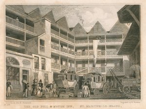 オールドブルアンドマウスイン、セントマーチンルグランド、ロンドン 作： Thomas Hosmer Shepherd