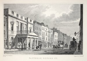 パンテオン、オックスフォードストリート、「ロンドンと19世紀の環境」パブから。 Jones und Co.、1827-1829 作： Thomas Hosmer Shepherd
