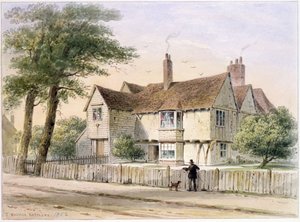 レクトリックハウス、ニューイントンバッツ、1852年 作： Thomas Hosmer Shepherd