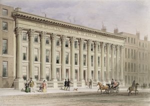 イギリス王立協会、アルバマールストリート、1838年 作： Thomas Hosmer Shepherd