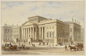 ロイヤル・マンチェスター・インスティテュート、1836年頃（紙に水彩画） 作： Thomas Hosmer Shepherd