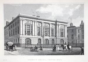 Trinity House、Tower Hill、「London and it&39;s Environs in the 19th Century」パブから。 Jones und Co.、1827-1829 作： Thomas Hosmer Shepherd